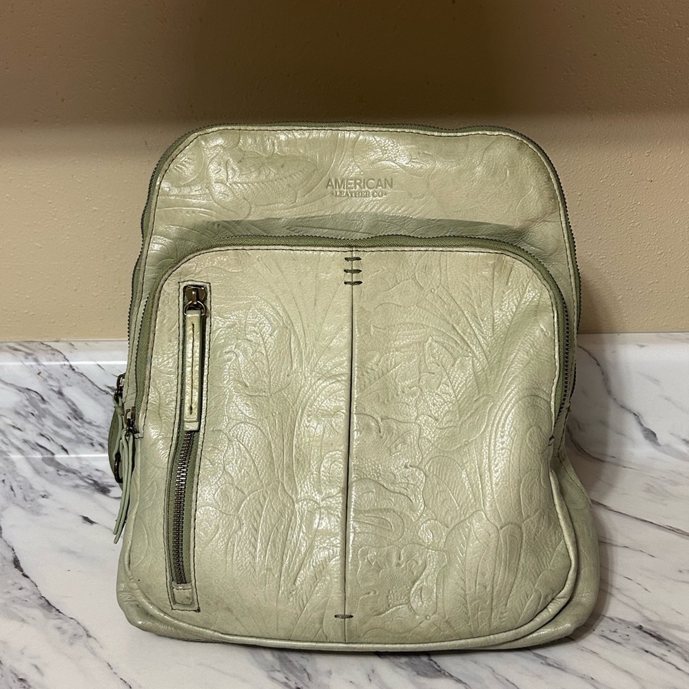 American Leather Co. Light Green Backpack